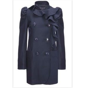 French Connection Ruffle Coat